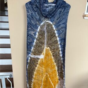 Tie-Dye Hooded Maxi Skirt
